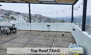 Venta Departamento con Roof Garden privado de 73.98 m² en Las Colonias, Atizapán