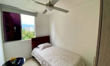 APTO ALQUILER AMOBLADO CAOBA K108 3HB 2BÑ PISO 8 BOCHALEMA CALI SUR