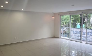 Amplio e iluminado departamento en renta en Letrán Valle