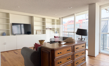 Penthouse con roof garden privado en renta en Polanco
