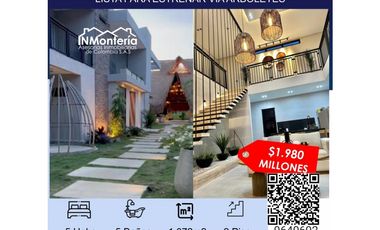 VENTA DE CASA CAMPESTRE LISTA PARA ESTRENAR VIA  ARBOLETES