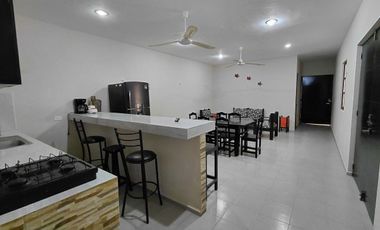 Casa amueblada y equipada con alberca en telchac puerto a 600m de la playa