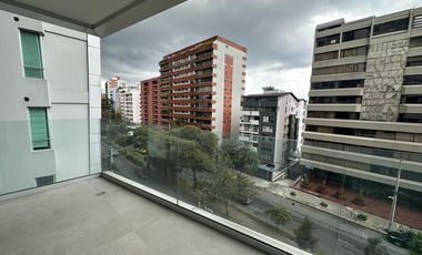 VENTA Suite con balcón vista frontal. Edificio OH- Gonzáles Suárez. CW