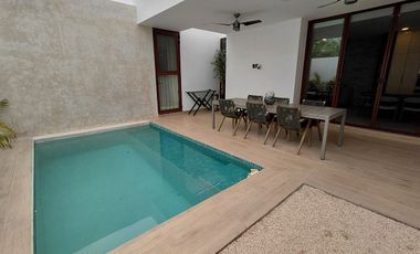 Casa de una planta en Temozón Norte, Soluna - 3 recámaras con alberca