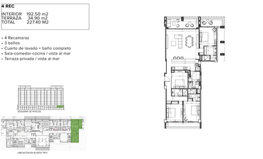 Departamento (3R + FLEX ESQUINA) en Venta en Boga en Telchac Puerto
