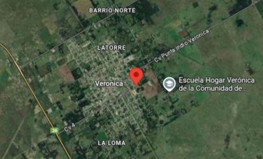 Casa en venta - 2 Dormitorios 1 Baño - Cochera - 488Mts2 - Verónica, Punta Indio