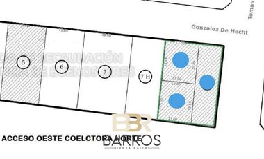Venta lote colectora acceso Oeste