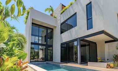 Villa en venta Tulum de 3 habitaciones con piscina privada, Ideal para AIRBNB o vivirla