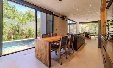 Villa en venta Tulum de 3 habitaciones con piscina privada, Ideal para AIRBNB o vivirla