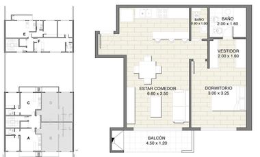 Departamento en Venta 2 amb  Toilette  COCHERA INCLUIDA  Balcon  Parrilla TIGRE