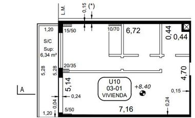 Venta de Departamento un dormitorio. Echesortu - Rosario