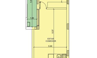 Departamento de un dormitorio con balcon