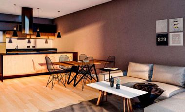 Departamento dos ambientes al frente con parrilla a la venta en Wilde