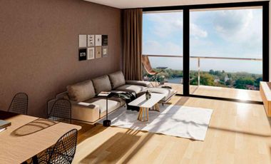 Departamento dos ambientes al frente con parrilla a la venta en Wilde