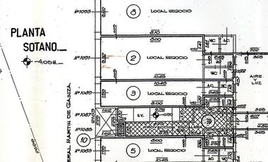 Depósito en venta - PB y sótano - A RECICLAR -  más de 300 mts en Caballito - sin expensas