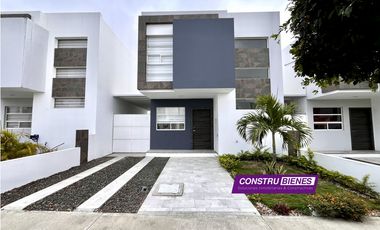 Casa moderna en renta semi amoblada – Urbanización Barú, Manta