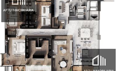 DEPARTAMENTO EN RENTA EN BOSQUE REAL