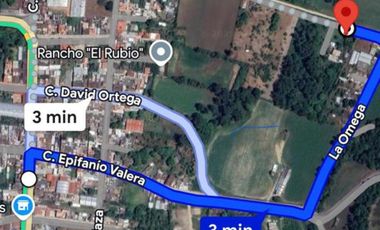 VENTA DE TERRENO EN TETELES DE AVILA PUEBLA 1,405.25 M2