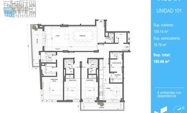 Departamento 4 ambientes con dependencia - Belgrano