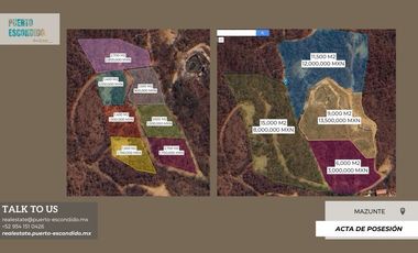 4 Increíbles Hectáreas con Vistas al Mar en Mazunte, Oaxaca