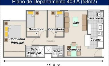 Venta de Departamento en Condominio Villa Riviera Pachacamac