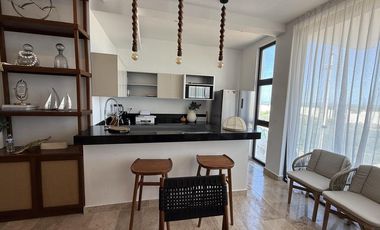 CASA EN VENTA MERIDA, PLAYA TELCHAC, BAJAREQUE, MOD A, FRENTE AL MAR, LISTA.
