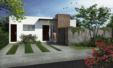 CASA EN VENTA MERIDA, CONKAL, PRIVADA KANAN, MODELO 170 1 PLANTA, A 6 MESES.