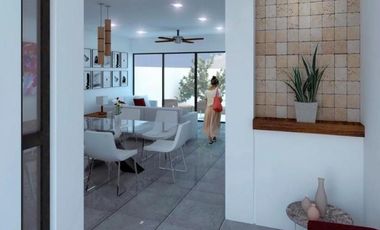 CASA EN VENTA MERIDA, CONKAL, PRIVADA KANAN, MODELO 170 1 PLANTA, A 6 MESES.