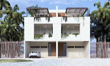 CASA EN VENTA MERIDA, PLAYA CHUBURNA, VILLAS NALU, A 130 MTS DEL MAR, AGO 2025.