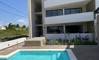 DEPARTAMENTO EN VENTA MERIDA, PLAYA SAN BENITO, PUNTA SOLE, 2DA FILA, LISTO.
