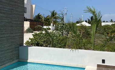 DEPARTAMENTO EN VENTA MERIDA, PLAYA SAN BENITO, PUNTA SOLE, 2DA FILA, LISTO.