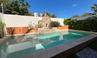 CASA EN VENTA MERIDA, PLAYA CHICXULUB, CASA ITALIANA, 3RA FILA, ENTREGA INMEDIA.