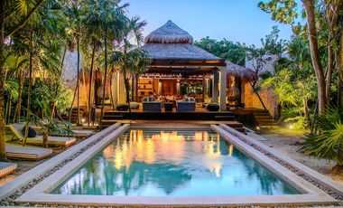 Retiro secreto frente al mar en Sian Kaan