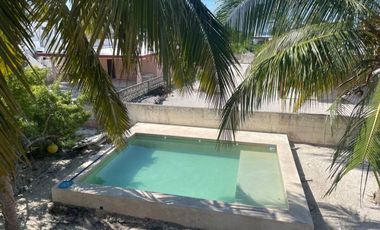 CASA  AMUEBLADA Y EQUIPADA EN TELCHAC PUERTO YUCATÁN