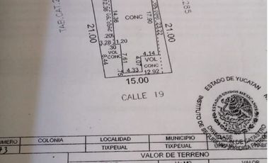 VENTA DE CASA EN TIXPEHUAL ,  AMPLIA Y COMODA $ 2'275,000.00