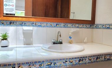 Villa en venta en Celestún, Yuc, frente al mar.