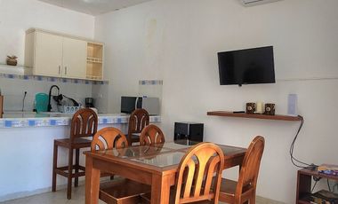 Villa en venta en Celestún, Yuc, frente al mar.