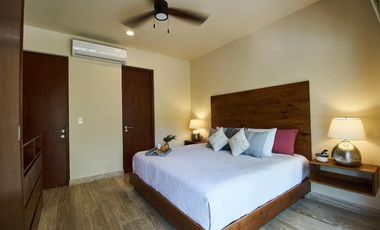 Moderno departamento de 2 recámaras con terraza en Aldea Zamá, Tulum