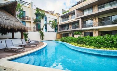 Moderno departamento de 2 recámaras con terraza en Aldea Zamá, Tulum
