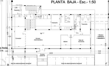 Galpón 2.100 m² de nave + 550 m² de oficinas