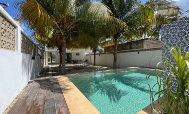 Casa AMUEBLADA en venta con Alberca en Telchac puerto Yucatán