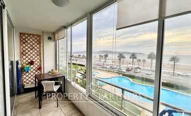 Departamento frente al mar con hermosa vista