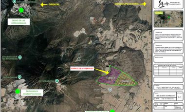 Banco de materiales en Las Derrumbadas Puebla