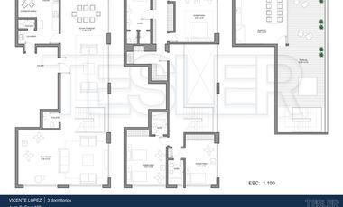 Torre Alrio Penthouse vista al rio 3 dormitorios en suite Terraza quincho parrilla jacuzzi propio