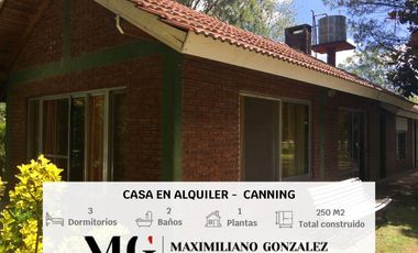 Casa Quinta alquiler Canning Ezeiza
