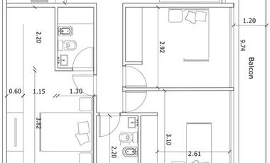 Departamento cuatro ambientes con balcón de pozo en Munro financiación