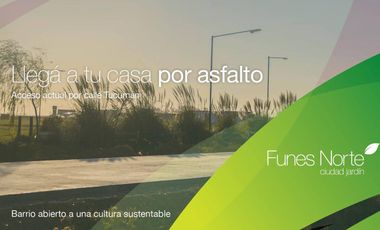LOTES-FUNES--BARRIO ABIERTO-FUNES-VERDE - ESCRITURA - CERCADO