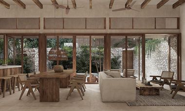 VILLA EN VENTA EN TULUM E 5 HABITACIONES CON VISTA AL MAR