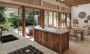 VILLA EN VENTA EN TULUM E 5 HABITACIONES CON VISTA AL MAR