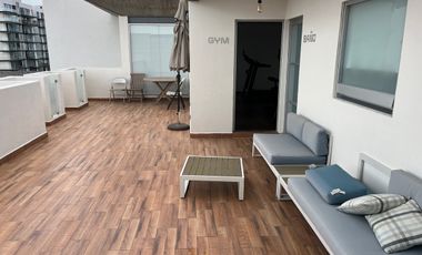 Se Renta Departamento  Amueblado de 2 niveles y RoofGarden privado en Juriquilla